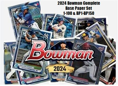 2024 Bowman Baseball Complete Prospect & Vet RC Set 1-100 & BP1-BP150