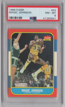 Load image into Gallery viewer, 1986-87 Fleer Magic Johnson PSA 8 Los Angeles Lakers #53