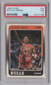 1988-89 Fleer Scottie Pippen RC PSA 7 Chicago Bulls #20