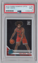 Load image into Gallery viewer, 2019-20 Donruss Optic Rated Rookie Coby White RC PSA 9 Bulls #180