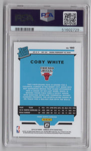 2019-20 Donruss Optic Rated Rookie Coby White RC PSA 9 Bulls #180