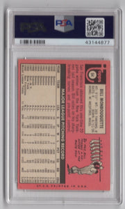 1969 Topps Bill Monbouquette PSA 6 Boston Red Sox #64