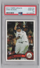 Load image into Gallery viewer, 2011 Topps Update Jose Altuve 42129355 PSA 10 Houston Astros #US132