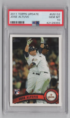 2011 Topps Update Jose Altuve 42129355 PSA 10 Houston Astros #US132