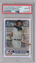 Load image into Gallery viewer, 2020 Bowman Spanning the Globe Jasson Dominguez PSA 10 New York Yankees #STG-JD