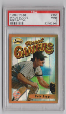 1996 Finest Wade Boggs PSA 9 New York Yankees #155