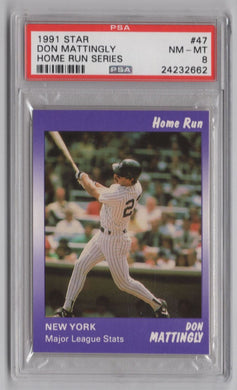 1991 Star Don Mattingly BB PSA 8 New York Yankees #47