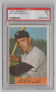 1954 Bowman Gil McDougald BB PSA 5 New York Yankees #97