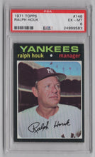 Load image into Gallery viewer, 1971 Topps Ralph Houk BB PSA 6 New York Yankees #146