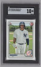 Load image into Gallery viewer, 2020 Bowman Prospects Jasson Dominguez BB8656772 SGC 10 New York Yankees #BP-8