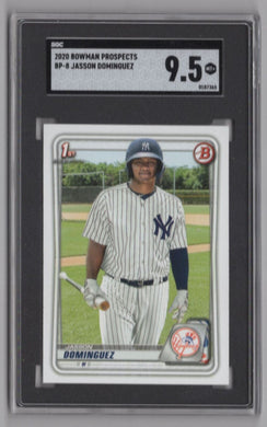 2020 Bowman Prospects Jasson Dominguez BB0187365 SGC 9.5 New York Yankees #BP-8