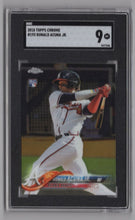 Load image into Gallery viewer, 2018 Topps Chrome Ronald Acuna Jr. RC BB SGC 9 Atlanta Braves #193