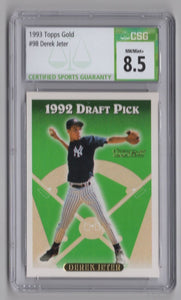 1993 Topps Derek Jeter RC BB CSG 8.5 New York Yankees #98