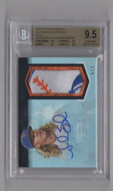 2018 Topps Dynasty Autograph Patches Noah Syndergaard Auto BB4/5 BGS 9.5 New