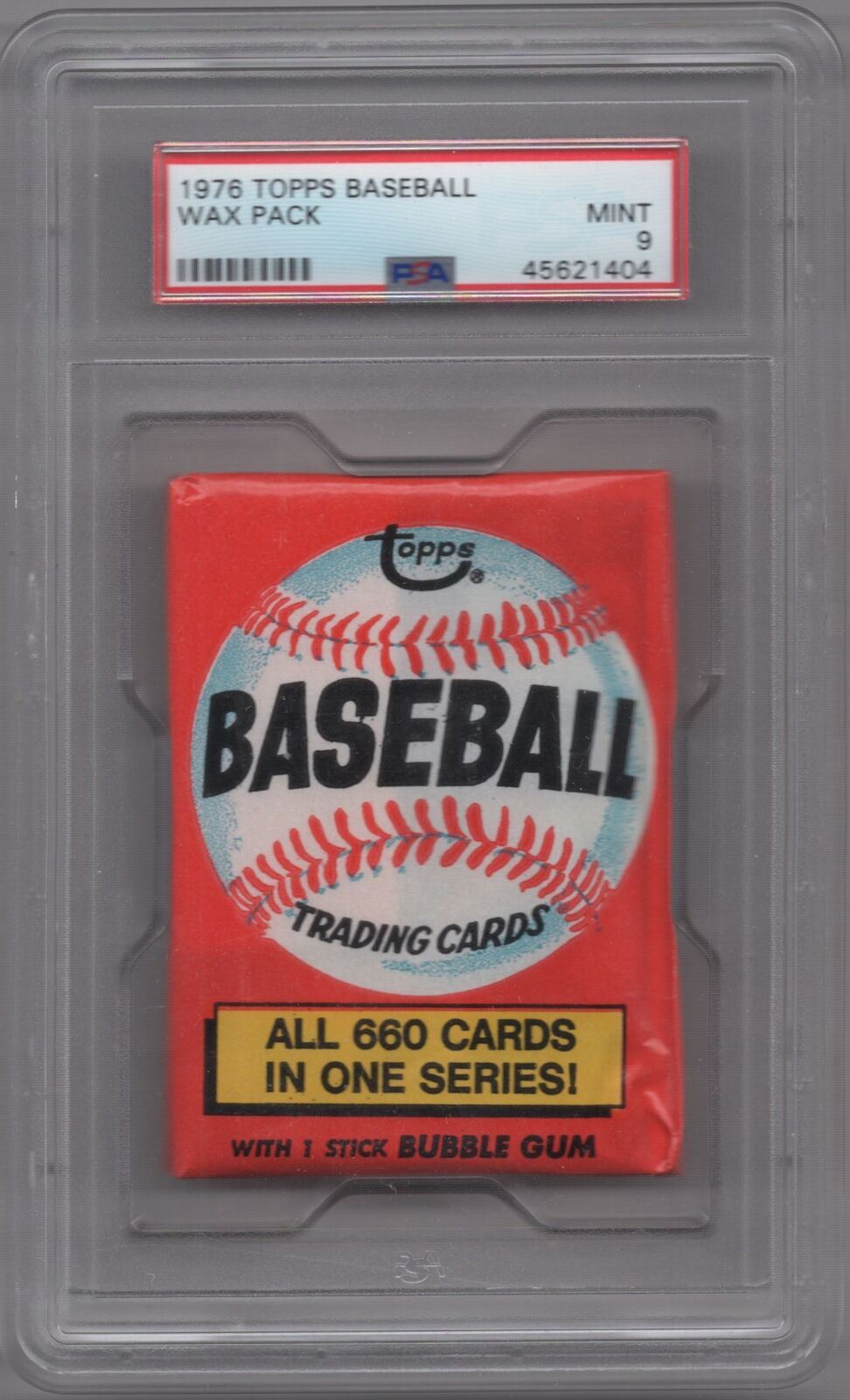 1976 Topps Wax Pack BB45621404 PSA 9 #SEALED