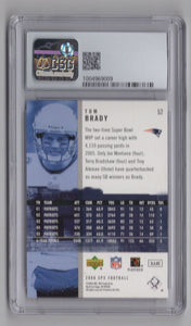 2006 SPx Spectrum Tom Brady FB1004969009 CSG 7.5 New England Patriots #52