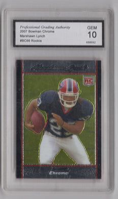 2007 Bowman Chrome Marshawn Lynch RC FB PGA 10 Buffalo Bills #BC66