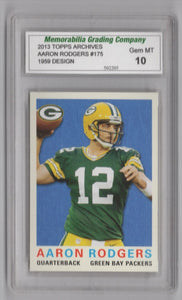 2013 Topps Archives Aaron Rodgers FB MGC 10 Green Bay Packers #175