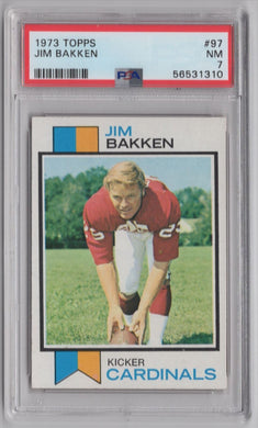 1973 Topps Jim Bakken FB PSA 7 St. Louis Cardinals #97