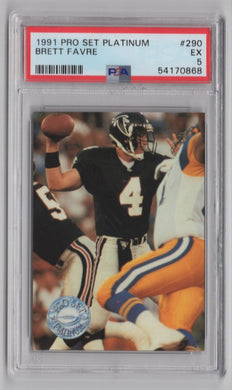 1991 Pro Set Platinum Brett Favre FB PSA 5 Atlanta Falcons #290