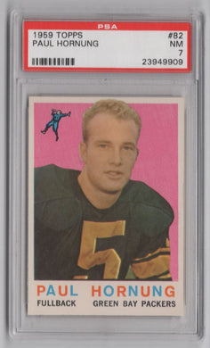 1959 Topps Paul Hornung FB PSA 7 Green Bay Packers #82