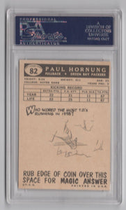 1959 Topps Paul Hornung FB PSA 7 Green Bay Packers #82