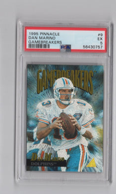 1995 Pinnacle Gamebreakers Dan Marino FB PSA 5 Miami Dolphins #9