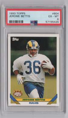 1993 Topps Jerome Bettis FB PSA 6 Los Angeles Rams #604