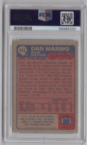 1985 Topps Dan Marino FB56886333 PSA 5 Miami Dolphins #314