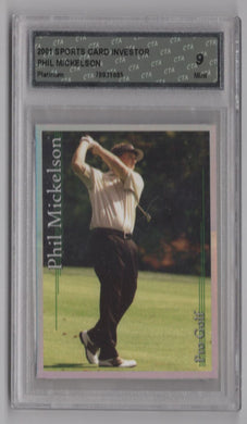 2001 Sports Card Investor Platinum Phil Mickelson G CTA 9