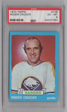 Load image into Gallery viewer, 1973-74 Topps Roger Crozier Hk PSA 6 Buffalo Sabres #108