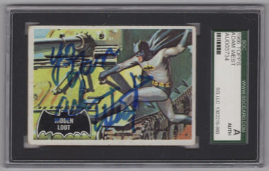 1966 Topps Batman Adam West Autograph Authentic Auto TV SGC #55