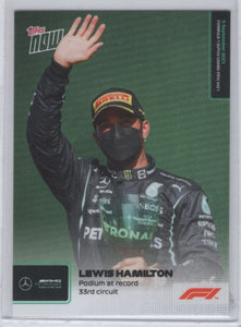 2021 Topps NOW F1 Formula One Lewis Hamilton Mercedes Benz #48