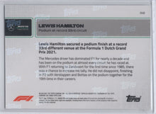 Load image into Gallery viewer, 2021 Topps NOW F1 Formula One Lewis Hamilton Mercedes Benz #48