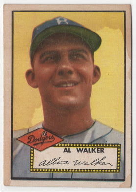 1952 Topps High BITW Al Rube Walker Brooklyn Dodgers #319