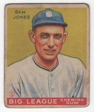 Load image into Gallery viewer, 1933 Goudey BITW Sam Jones Chicago White Sox #81