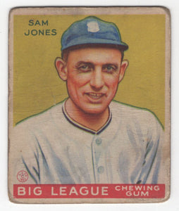1933 Goudey BITW Sam Jones Chicago White Sox #81