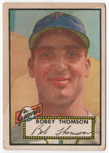 1952 Topps High BITW Bobby Thomson New York Giants #313