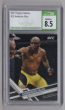 Load image into Gallery viewer, 2017 Topps Chrome UFC Anderson Silva UFC CSG 8.5 #12