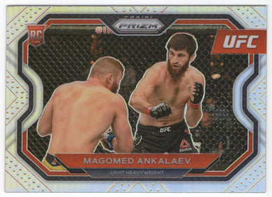 2021 Panini UFC  Prizm Debut Silver Prizm Magomed Ankalaev RC #123