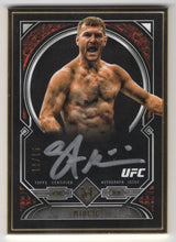 Load image into Gallery viewer, 2017 Gold Frame Stipe Miocic Silver Ink Auto 11/15 #FA-SM