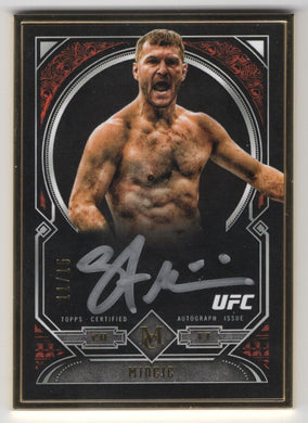 2017 Gold Frame Stipe Miocic Silver Ink Auto 11/15 #FA-SM