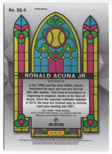 Load image into Gallery viewer, 2021 Panini Prizm Stained Glass Green Ronald Acuna Jr. Atlanta Braves #SG-4