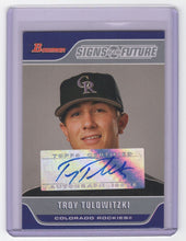 Load image into Gallery viewer, 2006 Bowman Signs of the Future Troy Tulowitzki RC Auto Colorado Rockies #SOF-TT