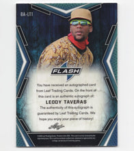 Load image into Gallery viewer, 2020 Leaf Flash Leody Taveras Auto Texas Rangers #BA-LT1