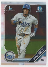 Load image into Gallery viewer, 2019 1st Bowman Chrome Prospects Wander Franco Tampa Bay Rays #BCP-100