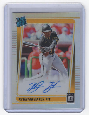 2021 Silver Prizm Ke'Bryan Hayes RC Auto Pittsburgh Pirates #RRS-KH