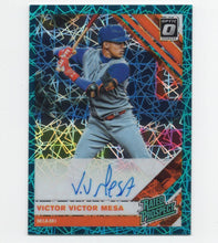Load image into Gallery viewer, 2019 Donruss Optic Rated Prospect Lazer Victor Victor Mesa RC Auto 25/35 Miami
