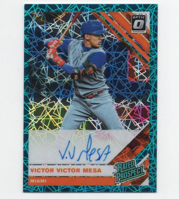 2019 Donruss Optic Rated Prospect Lazer Victor Victor Mesa RC Auto 25/35 Miami