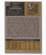Load image into Gallery viewer, 1971 Topps Cornell Gordon Denver Broncos #256